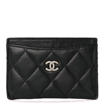 Chanel Lambskin Quilted Card Holder Black 1 of 12
