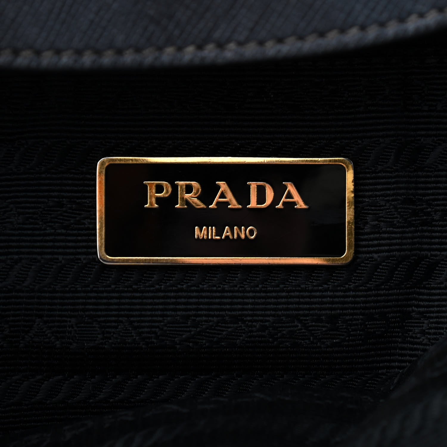 Prada Tessuto Nylon Saffiano Tote Black 8 of 9