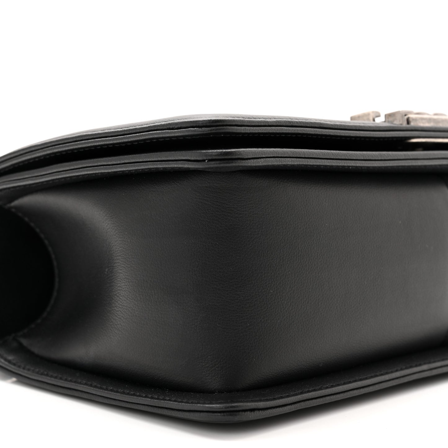 Calfskin Quilted Medium Boy Flap Black