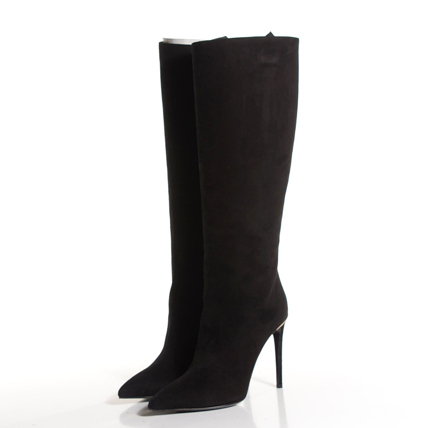 Louis Vuitton Suede Eyeline High Boots 38.5 Black 2 of 7