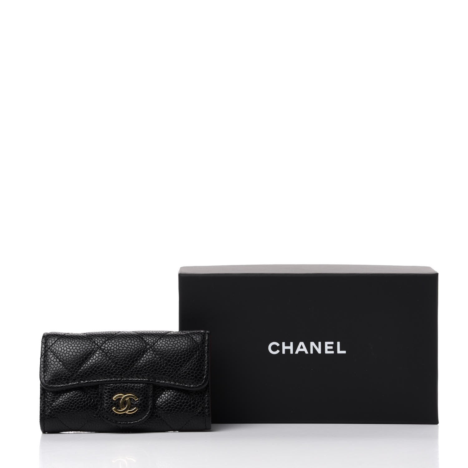 Chanel Caviar Quilted 6 Key Holder Black 9 of 9