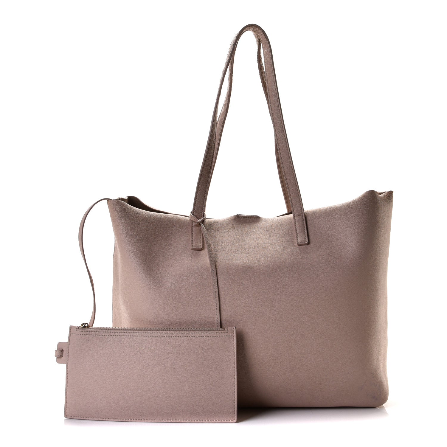 Saint Laurent Calfskin Large Shopping Tote Nude Powder 1 of 13