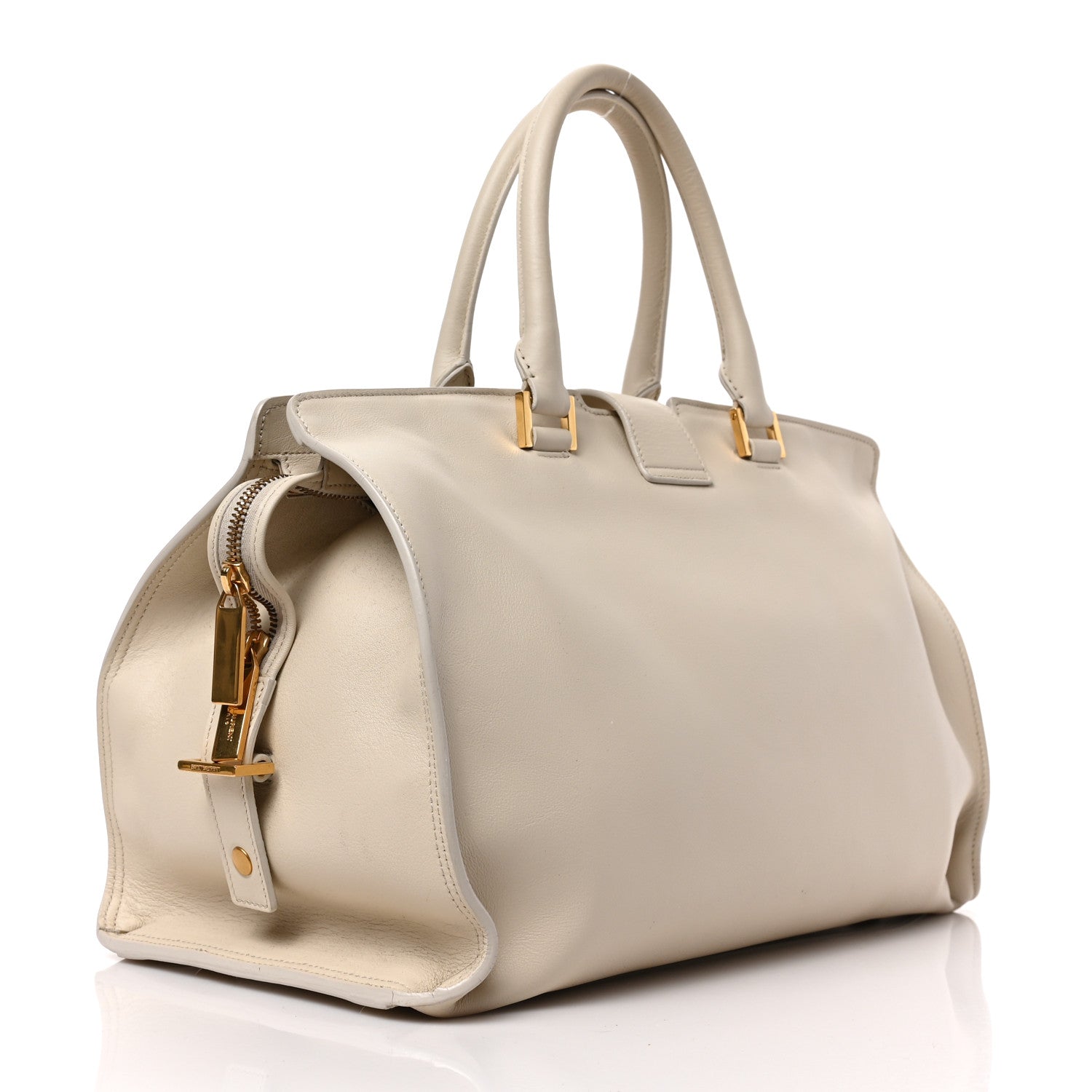 Saint Laurent Calfskin Medium Classic Y Cabas Beige 3 of 9