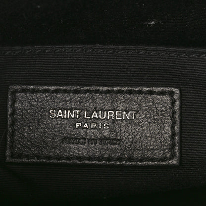 Saint Laurent Calfskin Matelasse Monogram Monochrome Lou Camera Bag Black 6 of 8