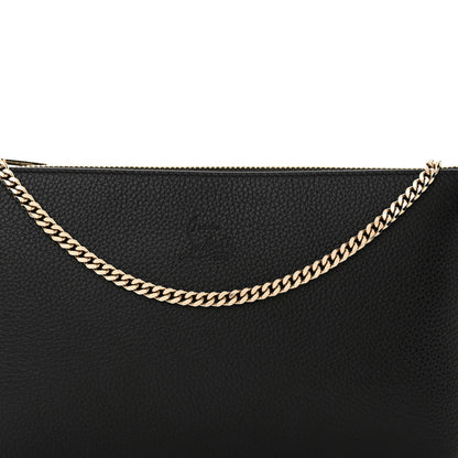 Christian Louboutin Calfskin Loubila Chain Clutch Black 7 of 9