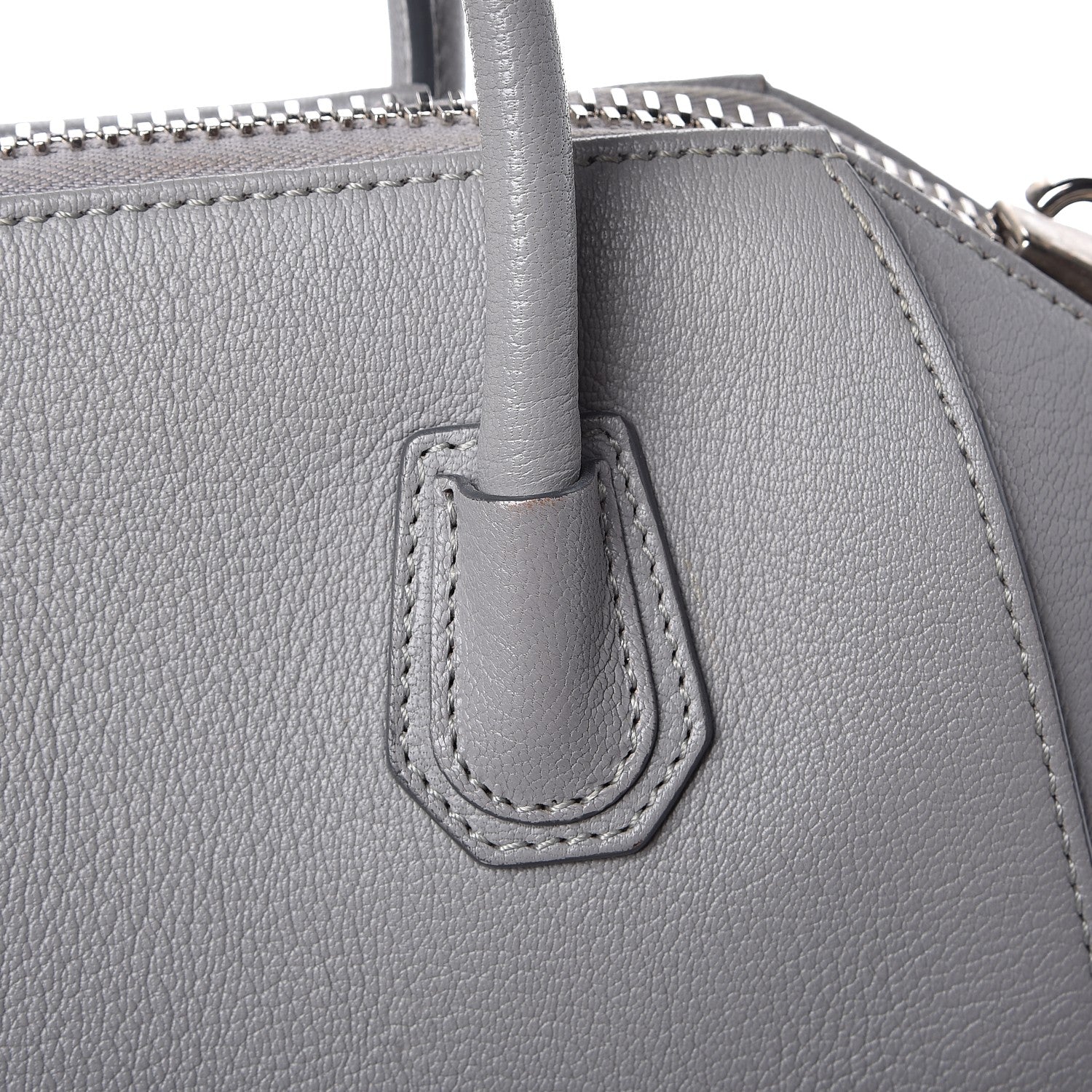 Givenchy Sugar Goatskin Mini Antigona Pearl Grey 9 of 13