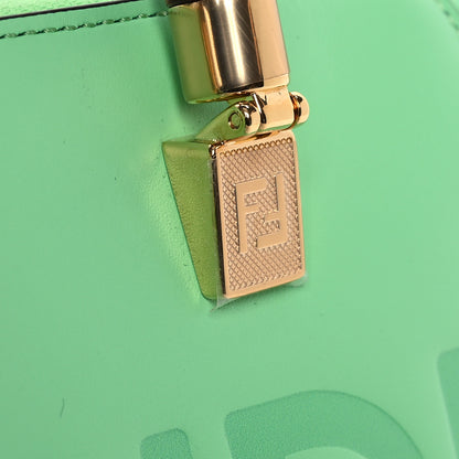 Fendi Vitello King Plexiglass Logo Embossed Mini By The Way Top Handle Boston Bag Edamame 12 of 12
