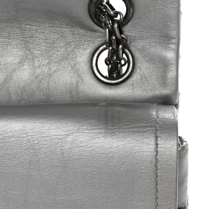 Chanel Metallic Aged Calfskin Quilted 2.55 Reissue 226 Flap Silver 13 of 13