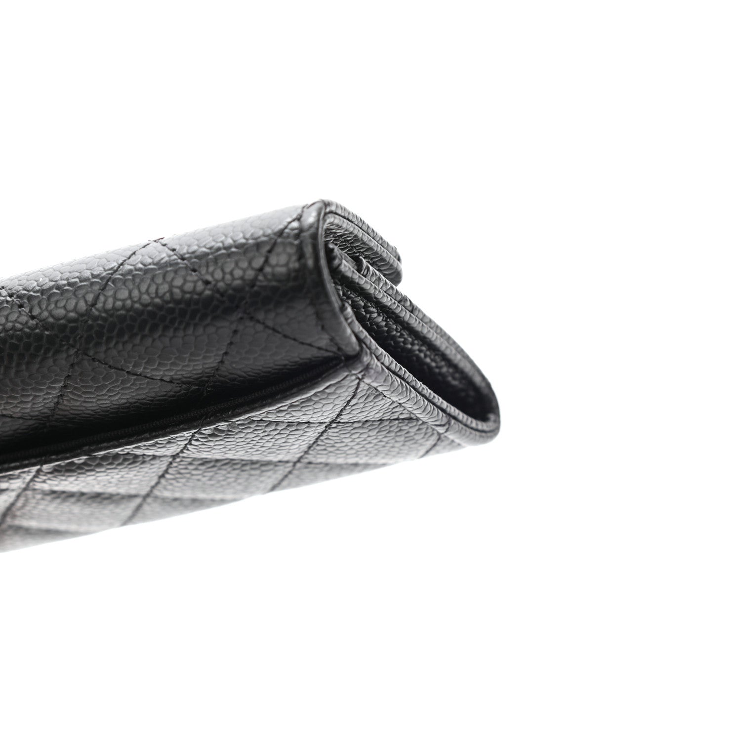 Chanel Caviar Quilted Flap Card Holder Wallet Black 8 of 8