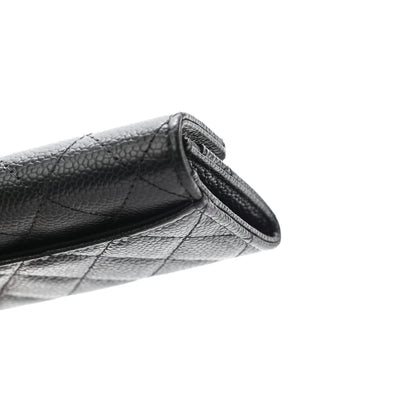 Chanel Caviar Quilted Flap Card Holder Wallet Black 8 of 8