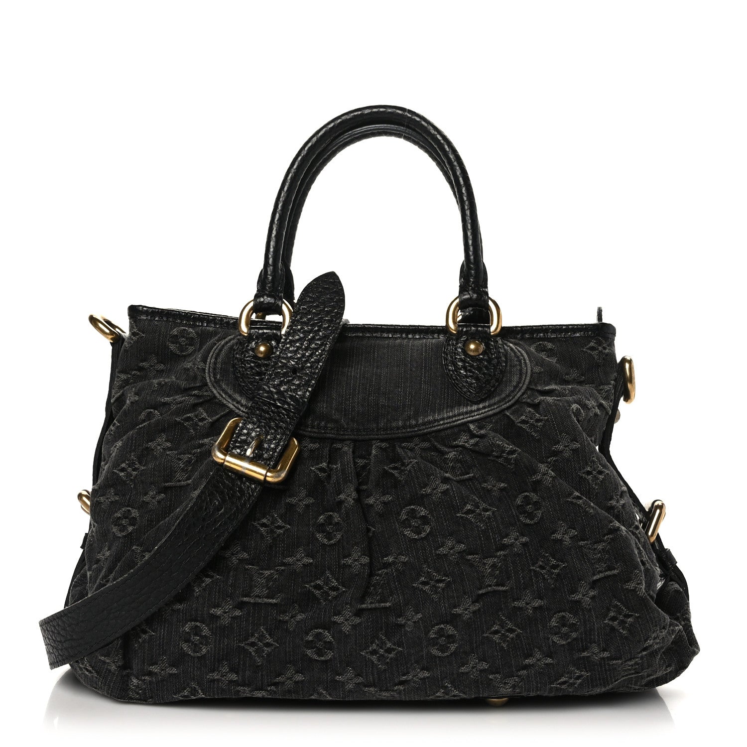 Louis Vuitton Denim Neo Cabby MM Black 1 of 9