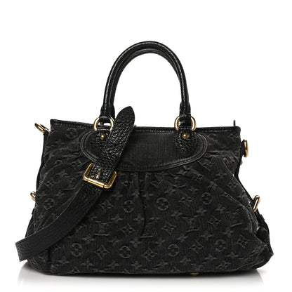 Louis Vuitton Denim Neo Cabby MM Black 1 of 9