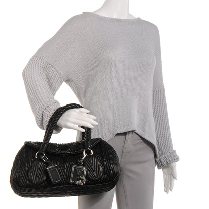 Prada Nappa Chevron Bag Nero Black 2 of 10
