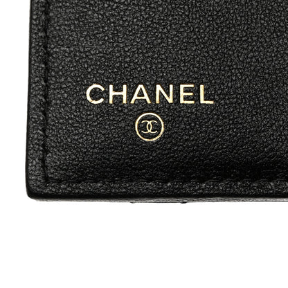 Chanel Lambskin Quilted CC Compact Bifold Wallet Black 6 of 9