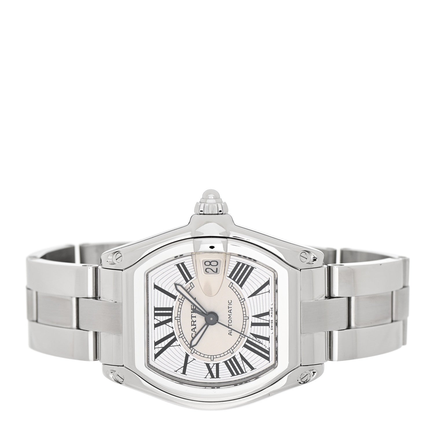 Cartier Stainless Steel 37mm Roadster Automatic Watch 2 of 5