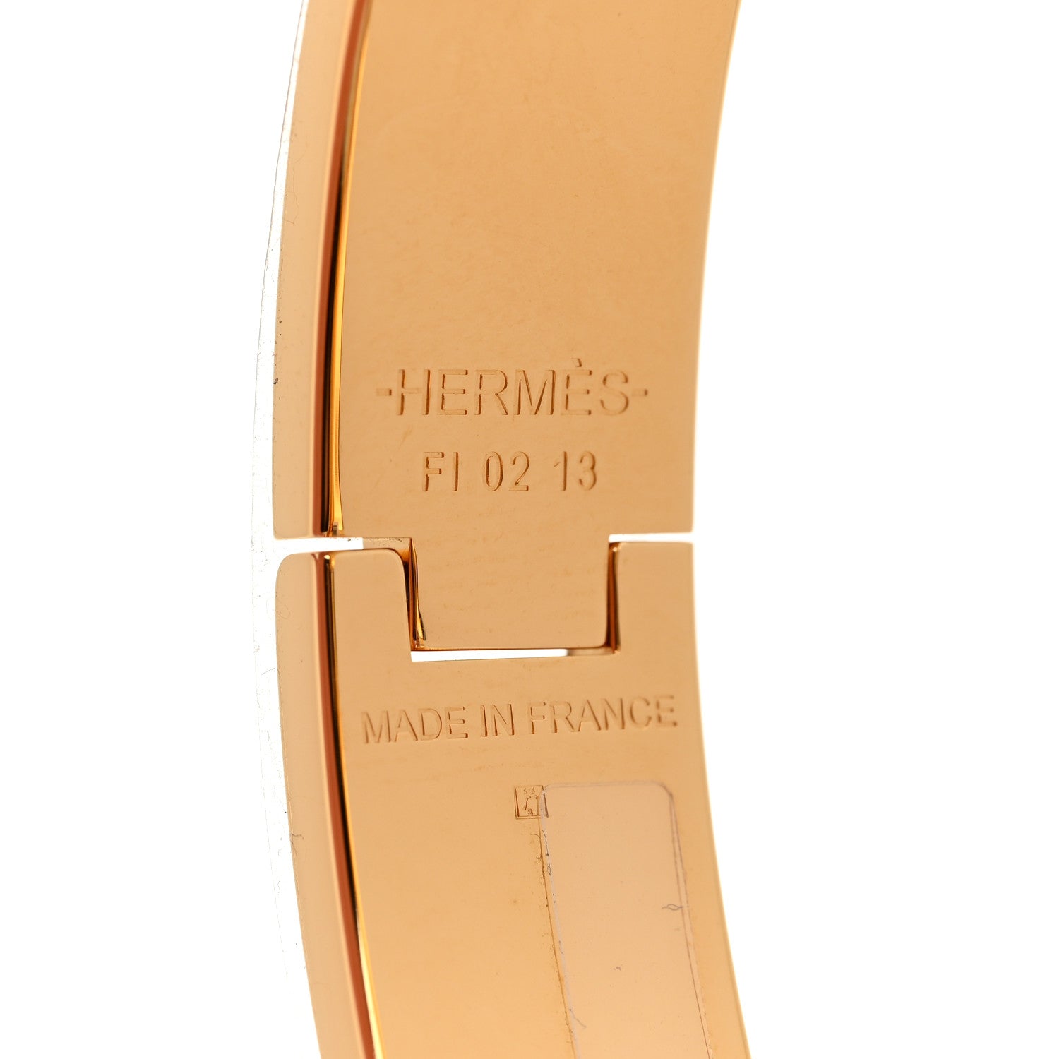 Hermes Enamel Narrow Clic Clac H Bracelet PM Aqua 4 of 5