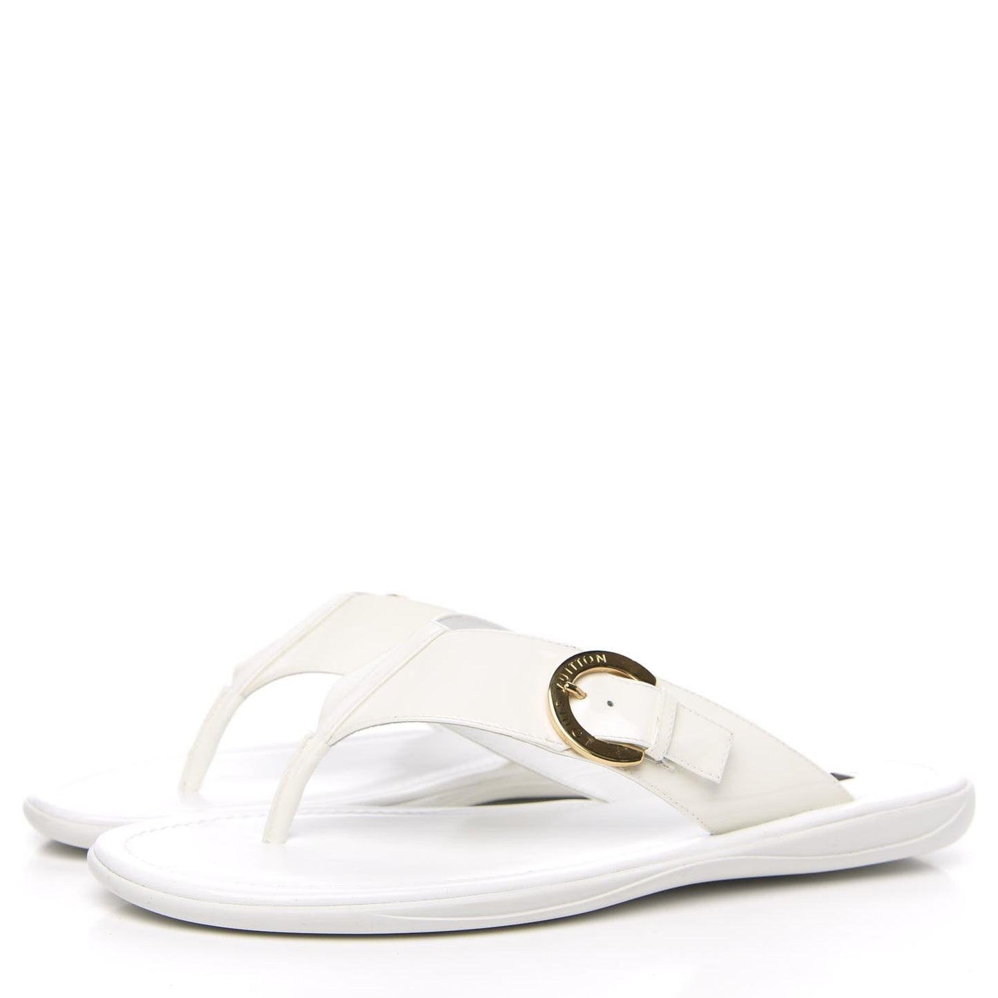 Calfskin Kiwi Sandals 40 White