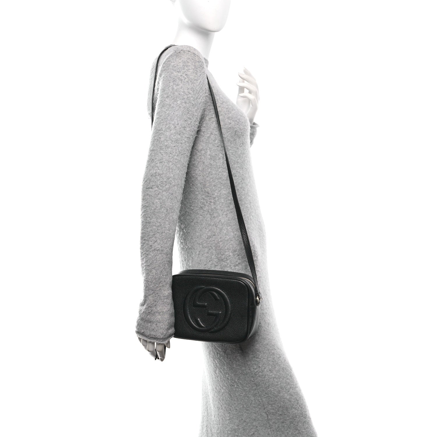 Gucci Pebbled Calfskin Small Soho Disco Bag Black 2 of 11