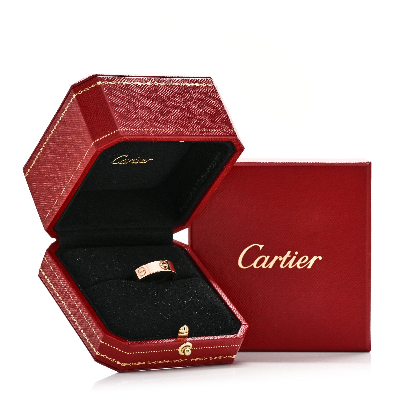 Cartier 18K Pink Gold 5.5mm LOVE Ring 53 6.5 5 of 5