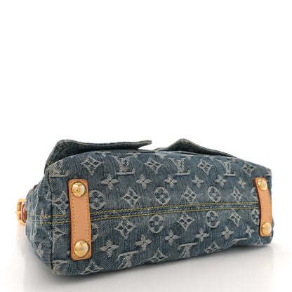 Louis Vuitton Monogram Denim Baggy PM Blue 4 of 10