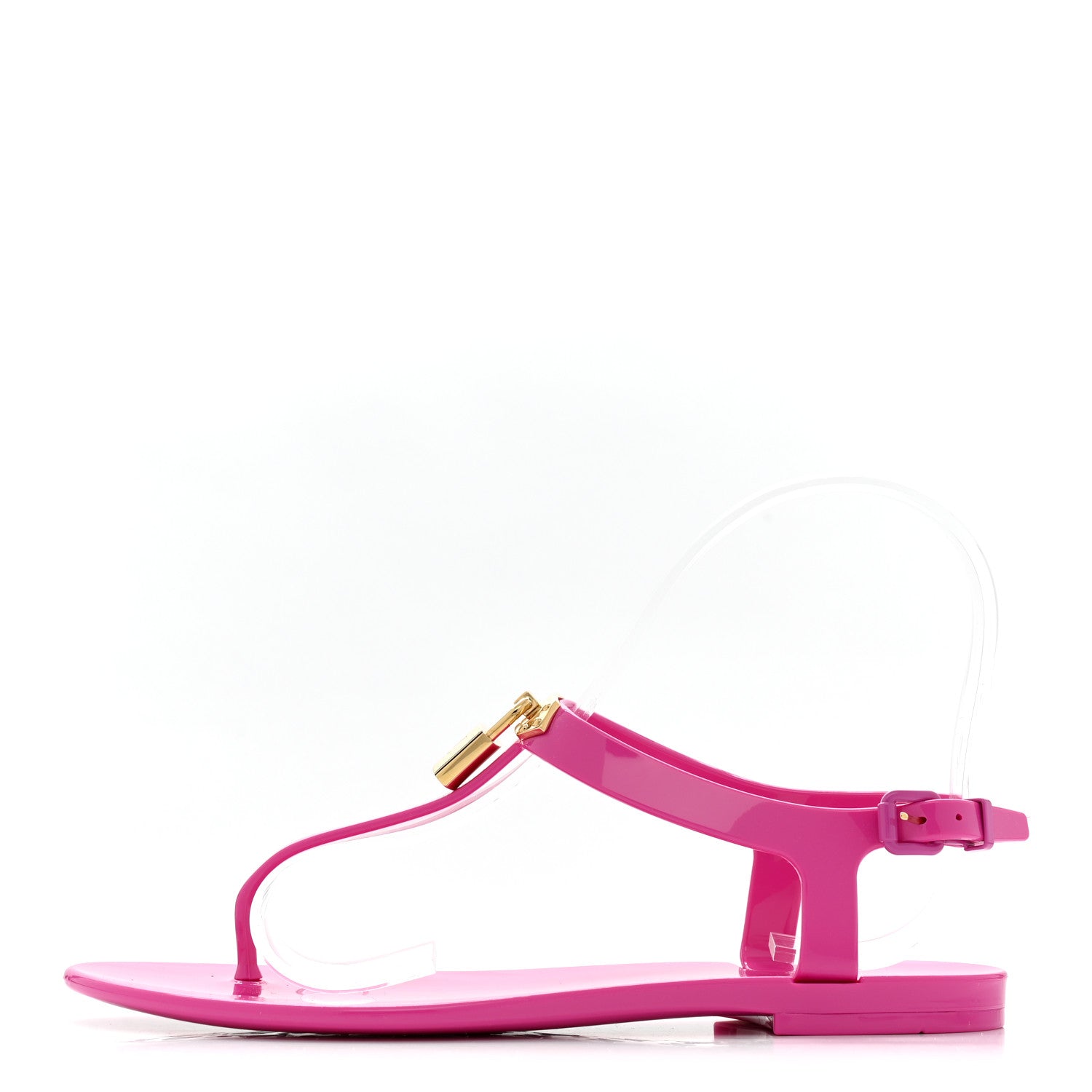 Louis Vuitton Rubber Bikini Thong Flat Sandals 36 Pink 1 of 8