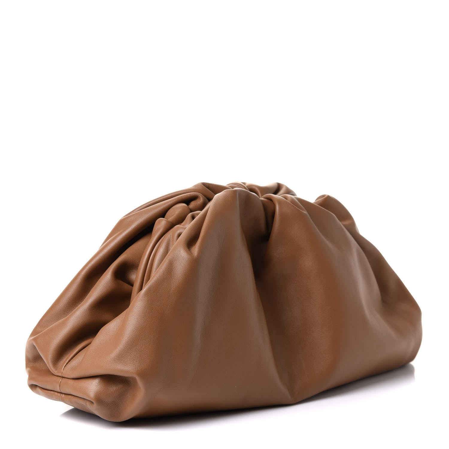 Bottega Veneta Smooth Butter Calf The Pouch Oversized Clutch Cammello 3 of 11