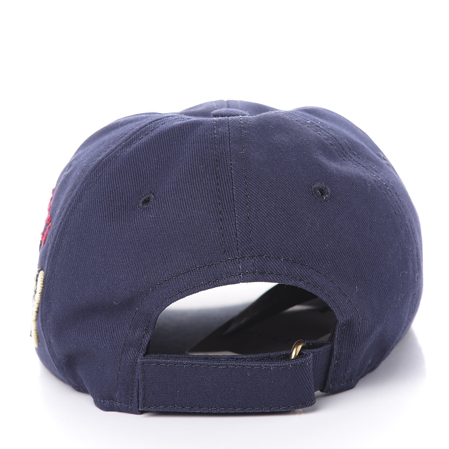 Gucci Cotton Moth Embroidered Baseball Hat 57 Navy 4 of 8