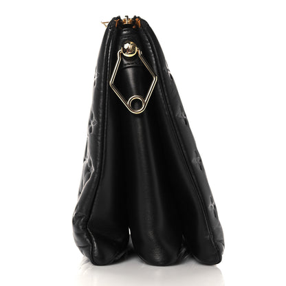 Louis Vuitton Lambskin Embossed Monogram Coussin MM Black 11 of 11