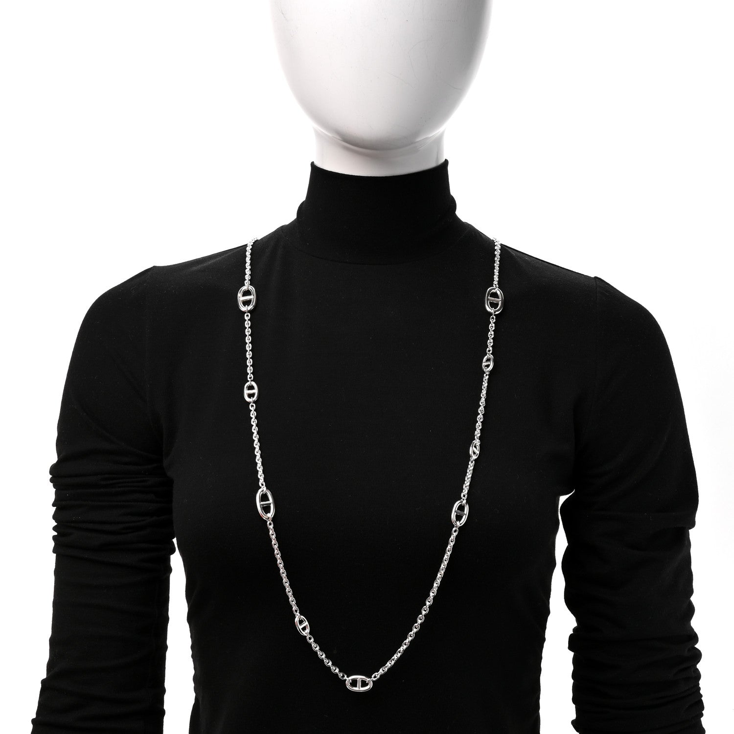 Hermes Sterling Silver Farandole Necklace 120 2 of 6