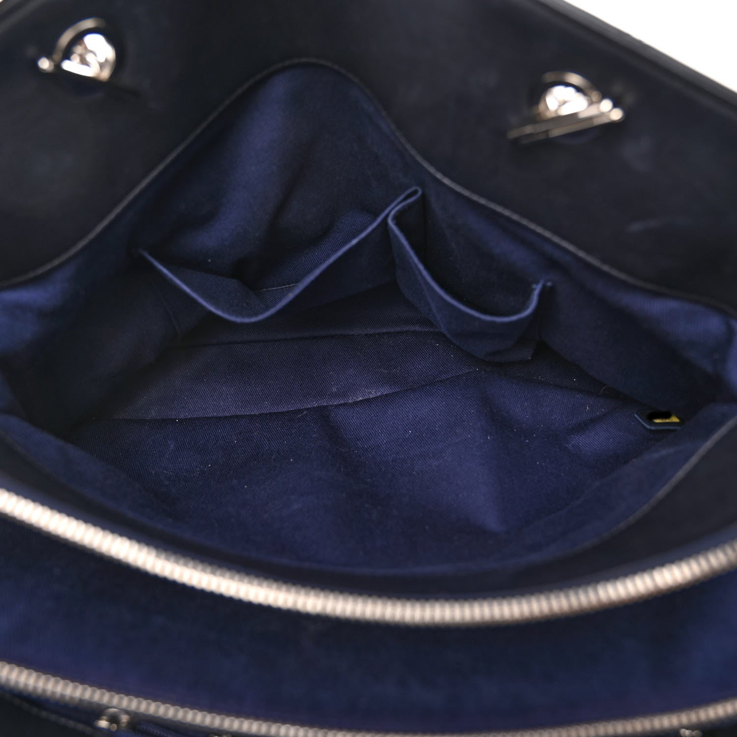 Chanel Lambskin Quilted Shoulder Bag Navy Blue 5 of 11