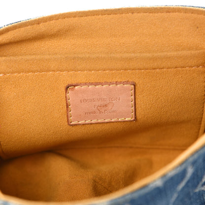 Louis Vuitton Monogram Denim Mini Pleaty Blue 7 of 9
