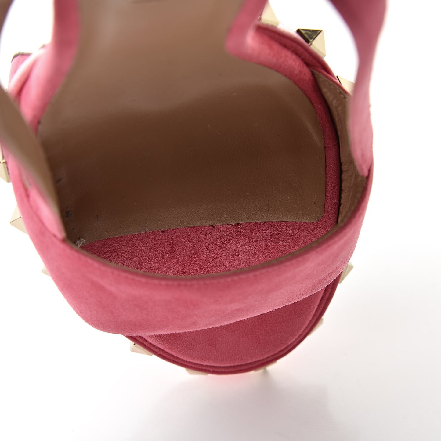 Suede Rockstud Slingback 75/105mm Platform Sandals 39.5 Shadow Pink