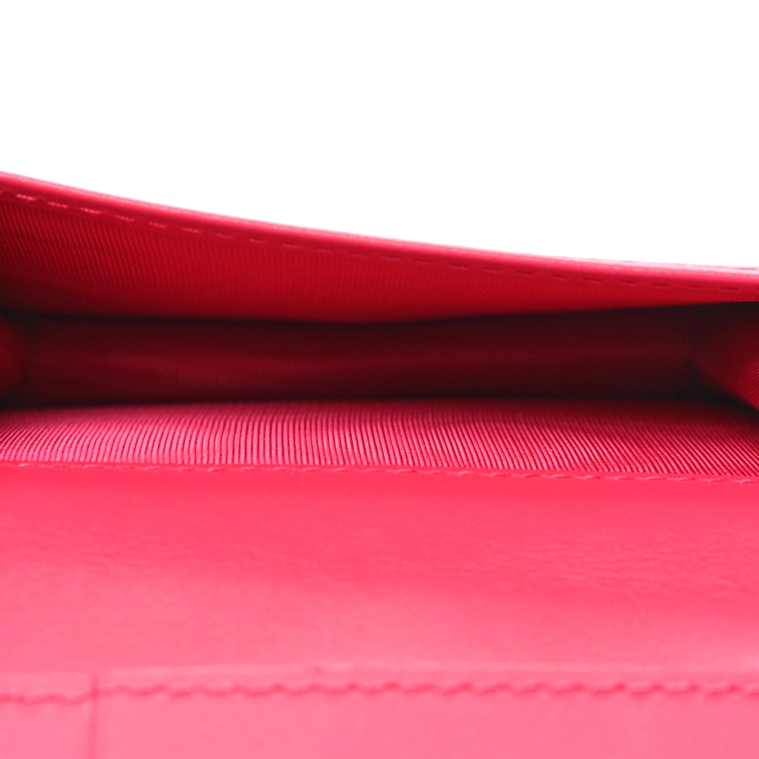 Christian Dior Lambskin Cannage Small Lady Dior Flap Card Holder Fuchsia 6 of 10