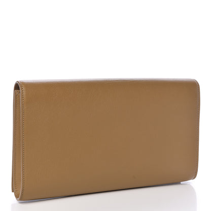 Saint Laurent Calfskin Monogram Large Belle De Jour Clutch Beige 3 of 7