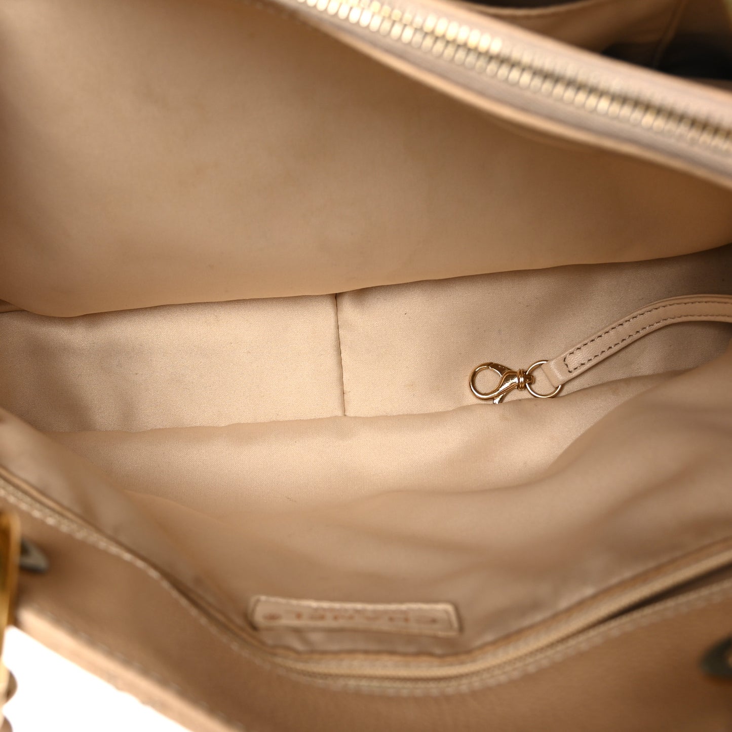 Caviar Quilted Grand Shopping Tote GST Beige Clair