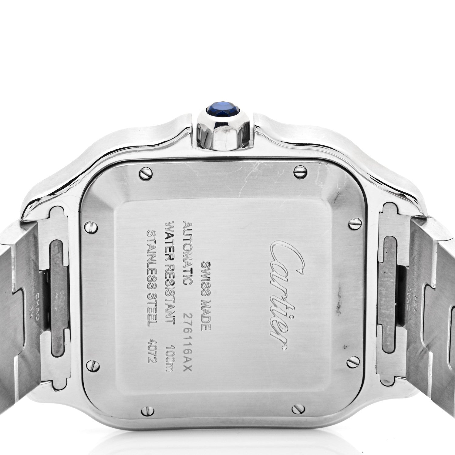 Cartier Stainless Steel 18K Yellow Gold 39.8mm Santos De Cartier Automatic Watch 4 of 6