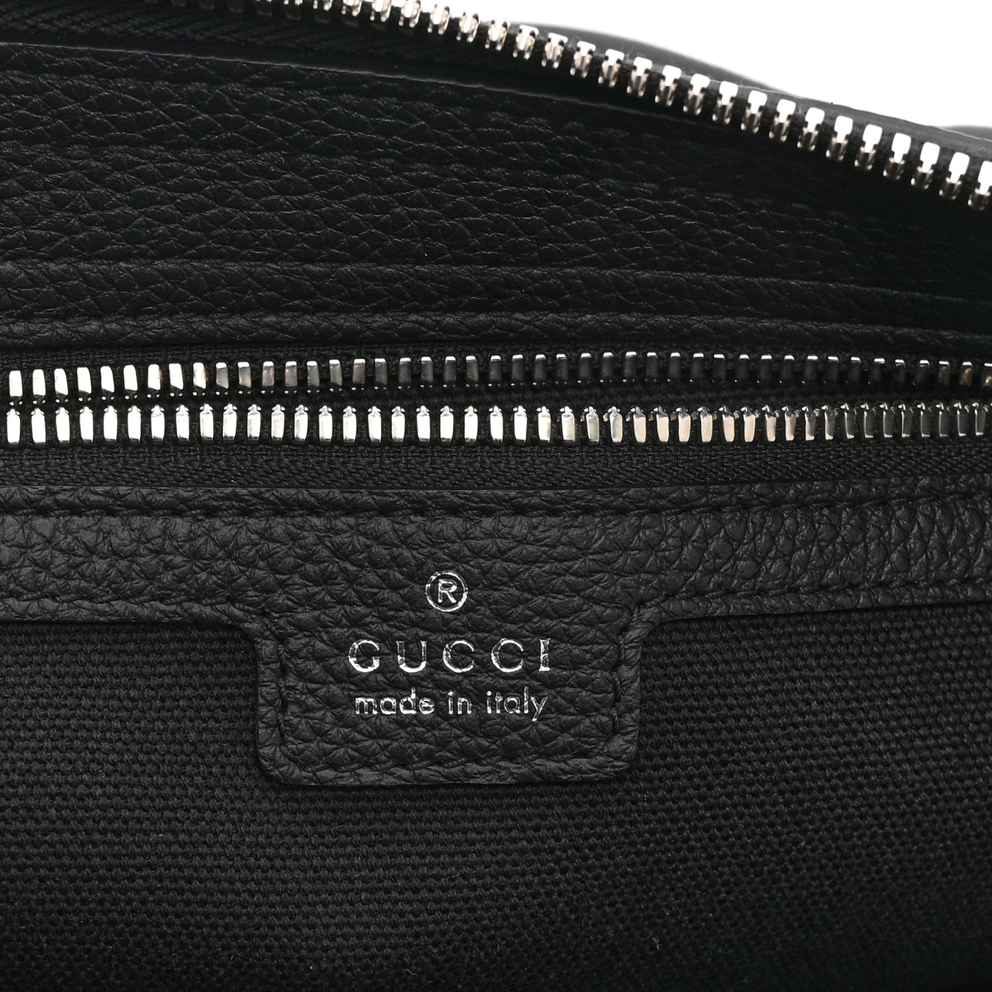 Calfskin Emblem Shoulder Bag Black