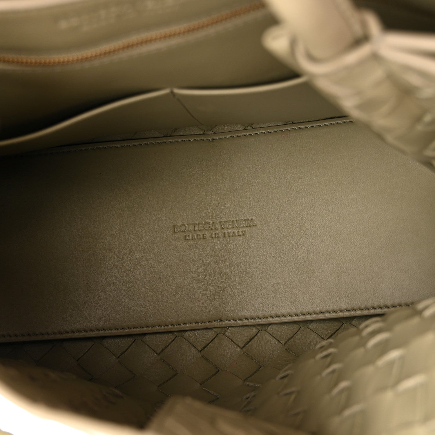 Bottega Veneta Nappa Intrecciato Medium Andiamo Shoulder Bag Travertine 5 of 12