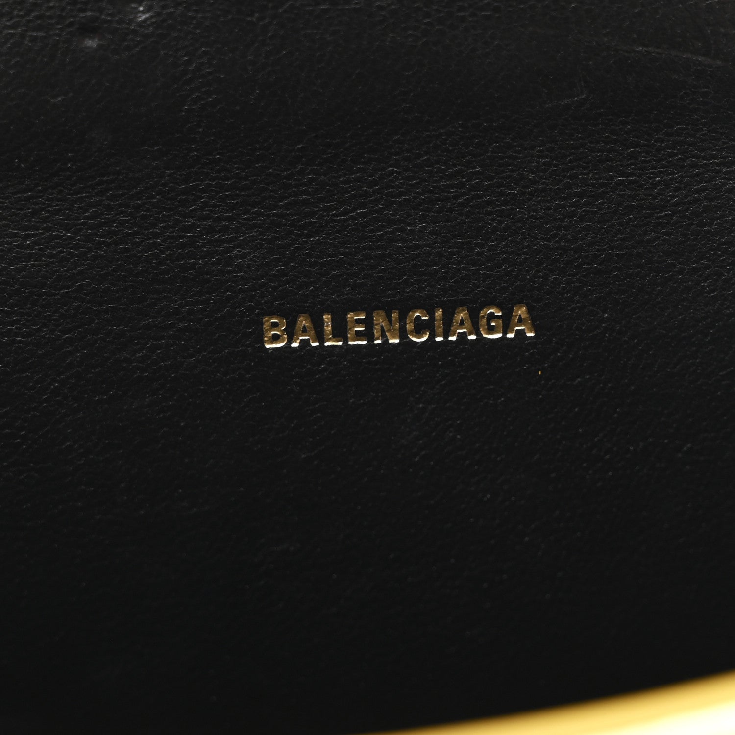 Balenciaga Metallic Calfskin Crocodile Embossed Hourglass Top Handle Bag XS Gold 6 of 12