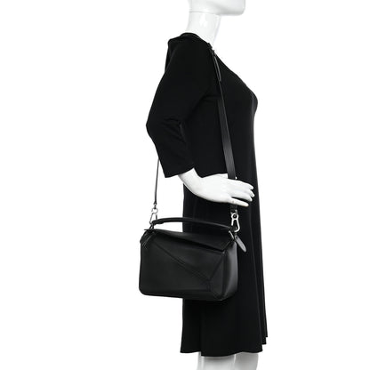 Loewe Calfskin Small Puzzle Bag Black 2 of 14