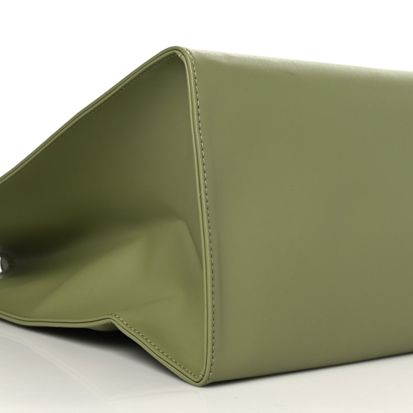 Vegan Leather Large Shopping Bag Drab