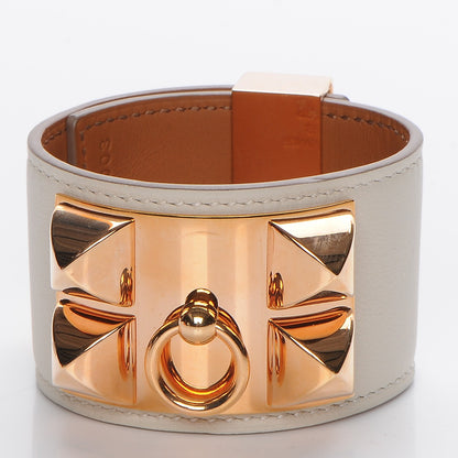 Hermes Swift Collier de Chien CDC Bracelet S Craie 3 of 11