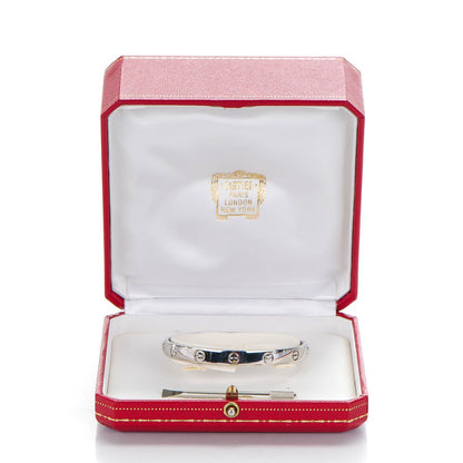 Cartier 18K White Gold LOVE Bracelet 20 5 of 5