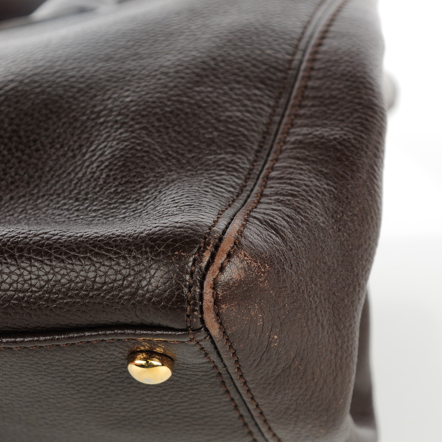 Chanel Calfskin Cerf Executive Shopper Tote Brown 3 of 13