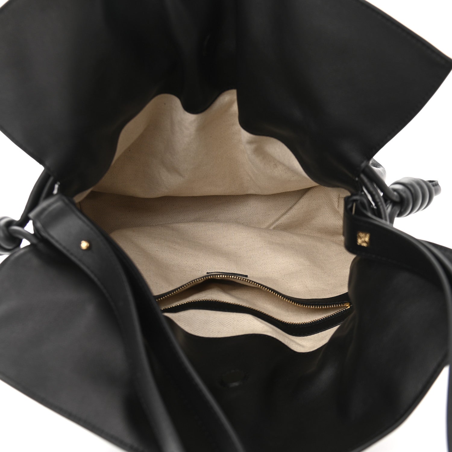 Loewe Calfskin Flamenco Knot Bag Black 5 of 9