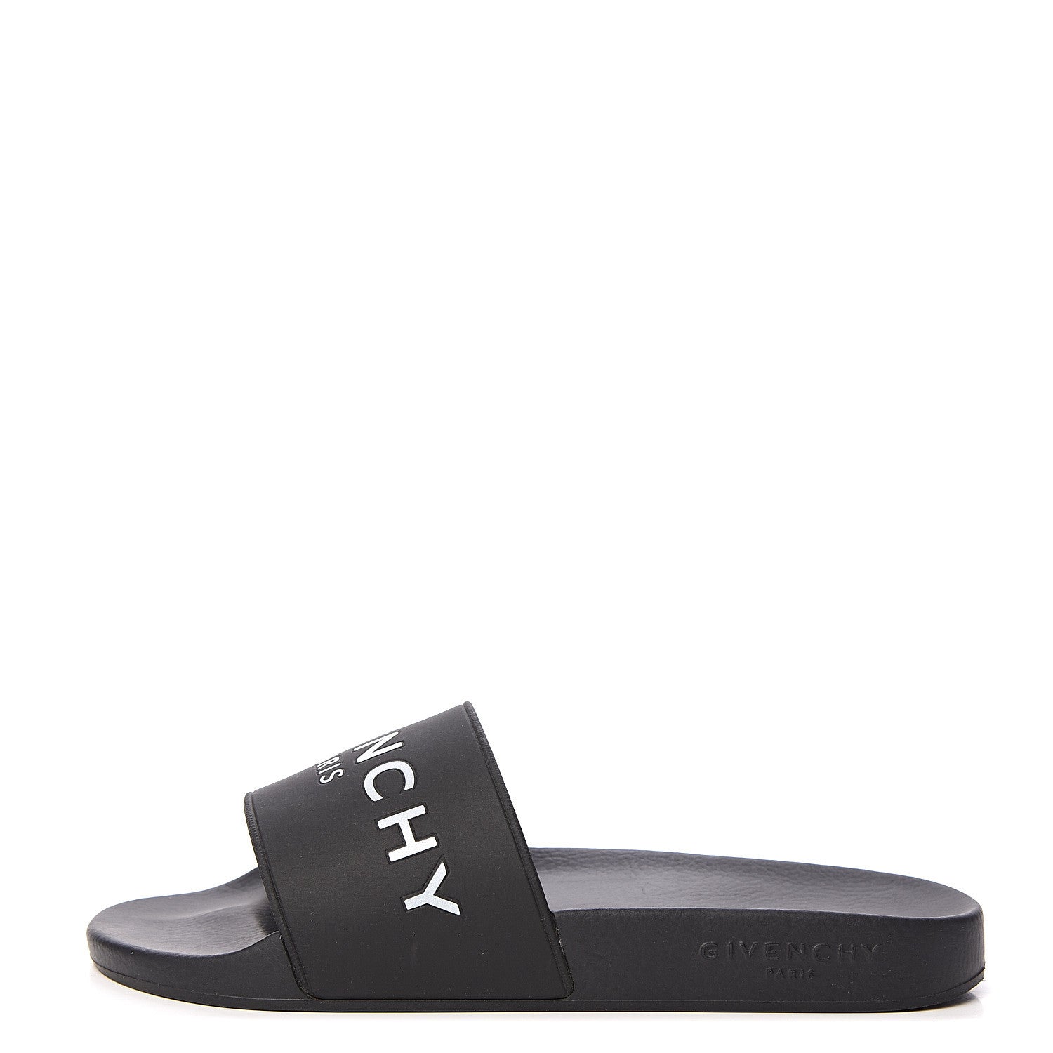 Givenchy Rubber Logo Pool Slide Sandals 38 Black 1 of 10
