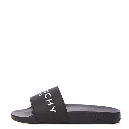 Givenchy Rubber Logo Pool Slide Sandals 38 Black 1 of 10