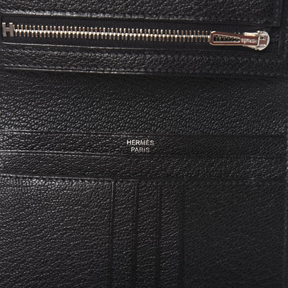 Hermes Chevre Mysore Bearn Compact Wallet Black 6 of 8