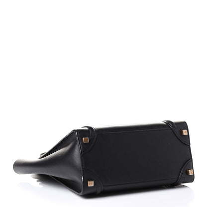 Celine Smooth Calfskin Micro Luggage Black 4 of 10