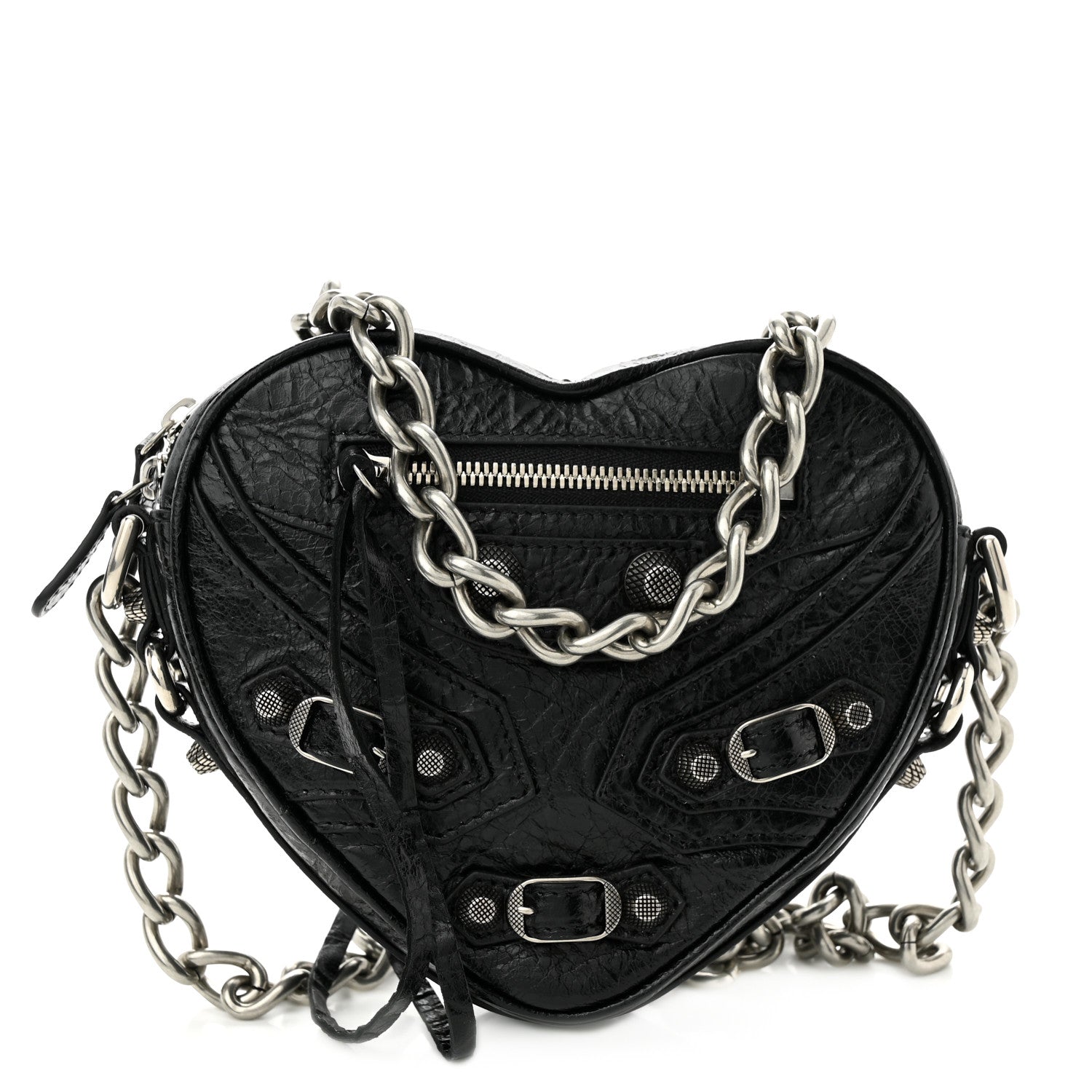 Balenciaga Agneau Arena Mini Le Cagole Heart Bag Black 1 of 10